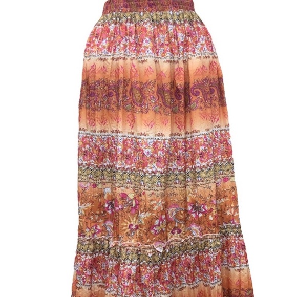 Boho skirt. Love so much I just purchased a smaller size. Many compliments. - Picture 1 of 3